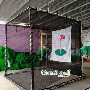 Khung tập golf di động màu đen