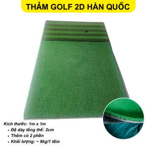 Thảm tập Golf 2D Hàn Quốc