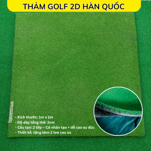 Thảm tập Golf 2D Hàn Quốc