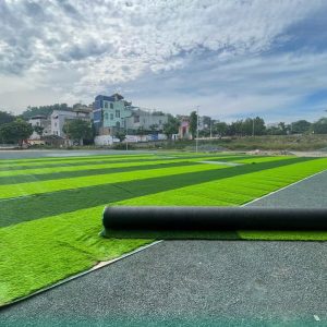 Thi công sân bóng đá cỏ nhân tạo