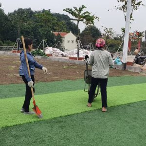 Thi công sân bóng đá cỏ nhân tạo bền đẹp
