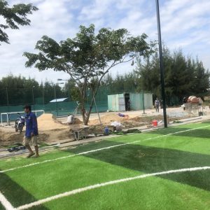 Thi công sân bóng đá theo tiêu chuẩn